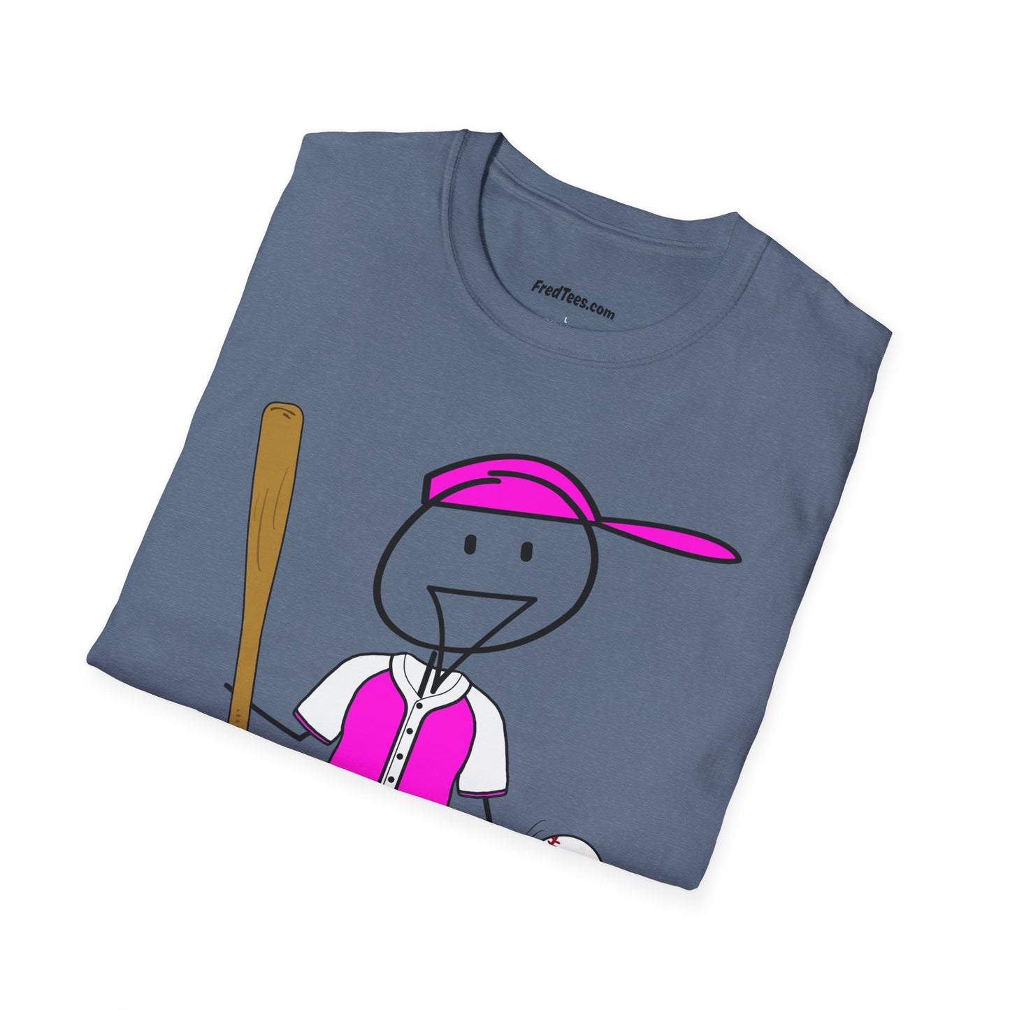 FRED is ready to PLAY BALL! His forever motto - HAVE FUN, PLAY HARD, DON’T QUIT! Hot Pink