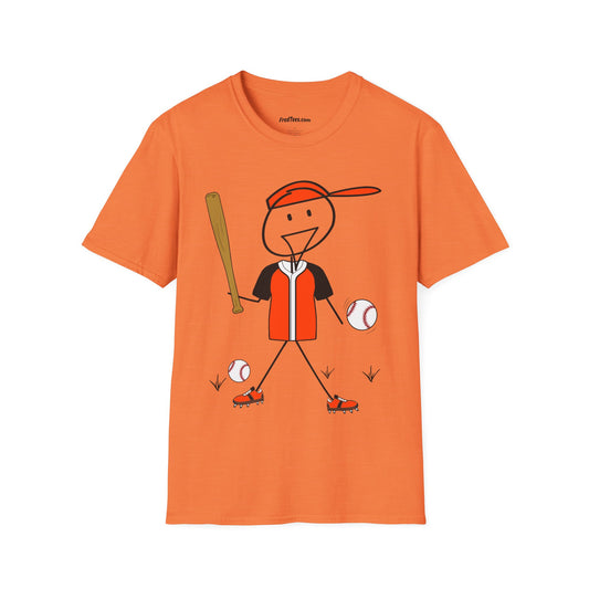 FRED is ready to PLAY BALL! His forever motto - HAVE FUN, PLAY HARD, DON’T QUIT! Orange & Black