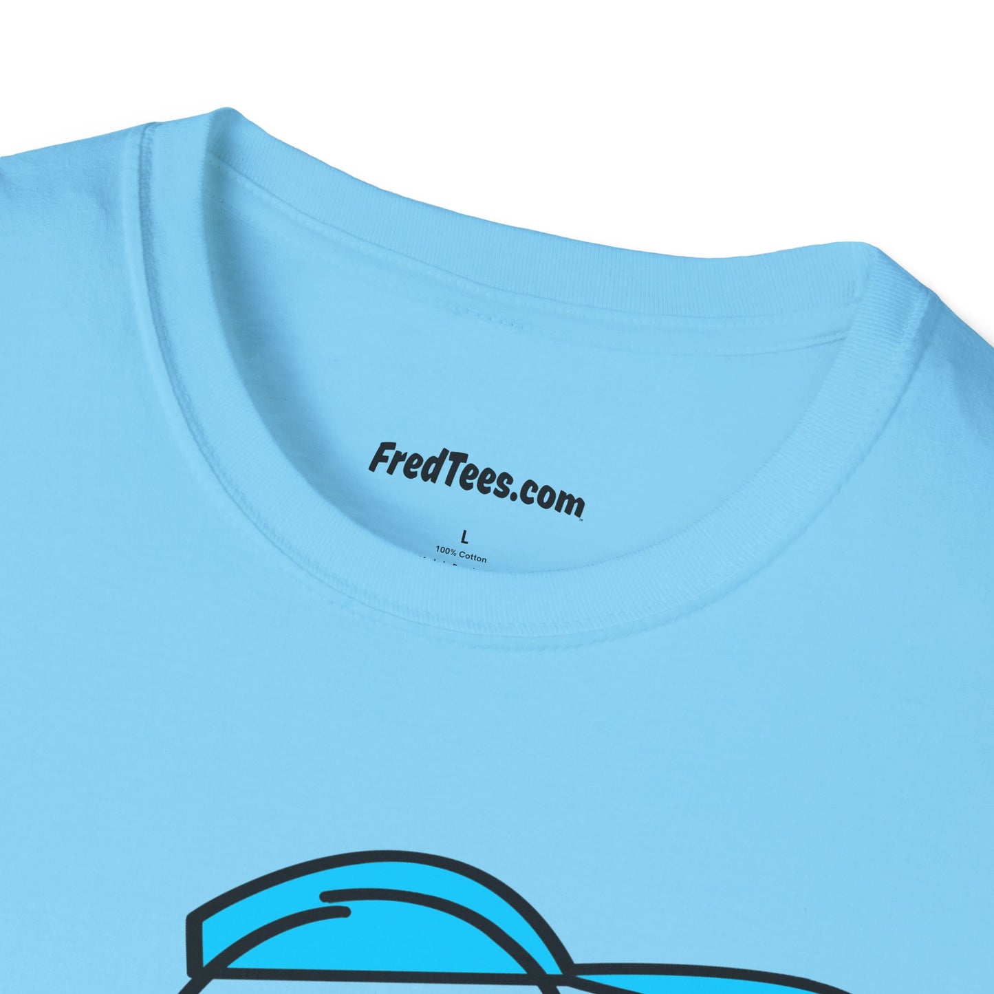 FRED is ready to PLAY BALL! His forever motto - HAVE FUN, PLAY HARD, DON’T QUIT! Sky Blue & Black Pinstripe