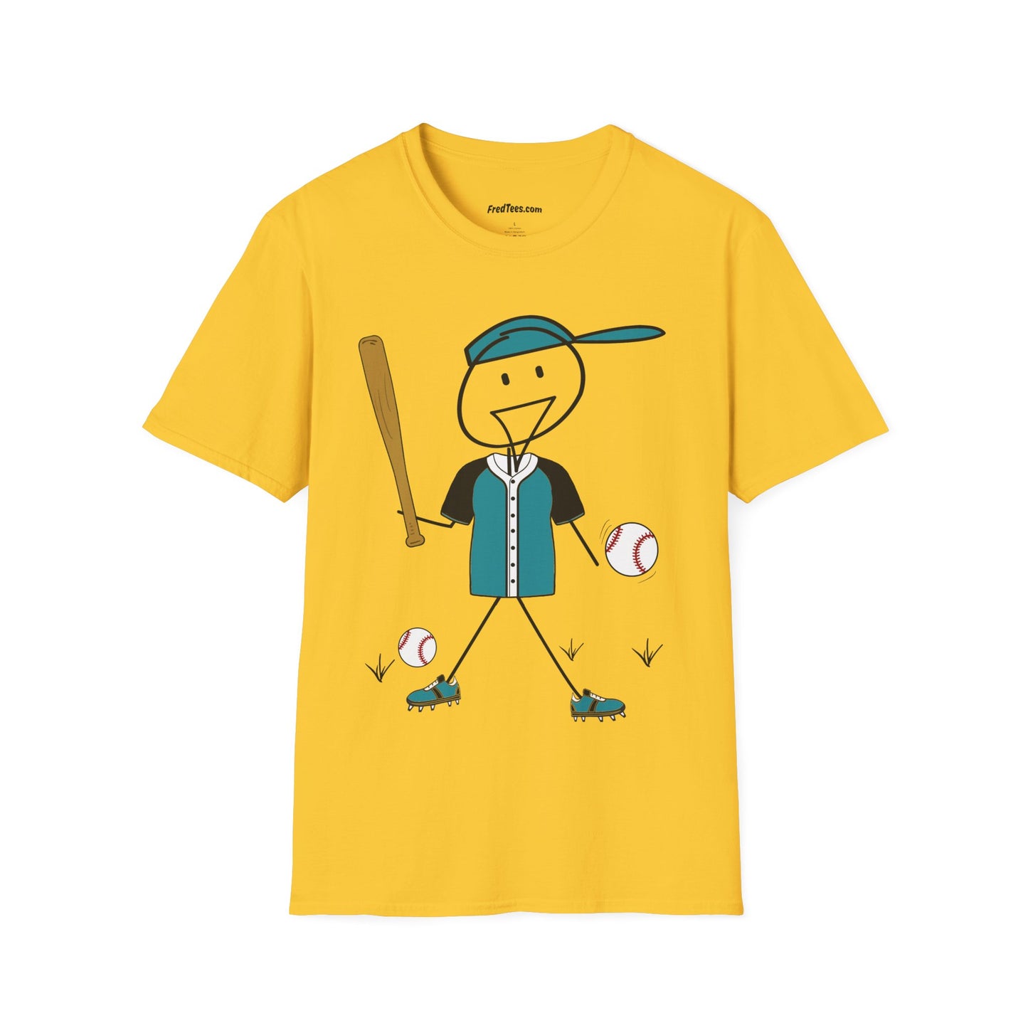 FRED is ready to PLAY BALL! His forever motto - HAVE FUN, PLAY HARD, DON’T QUIT! Teal & Black