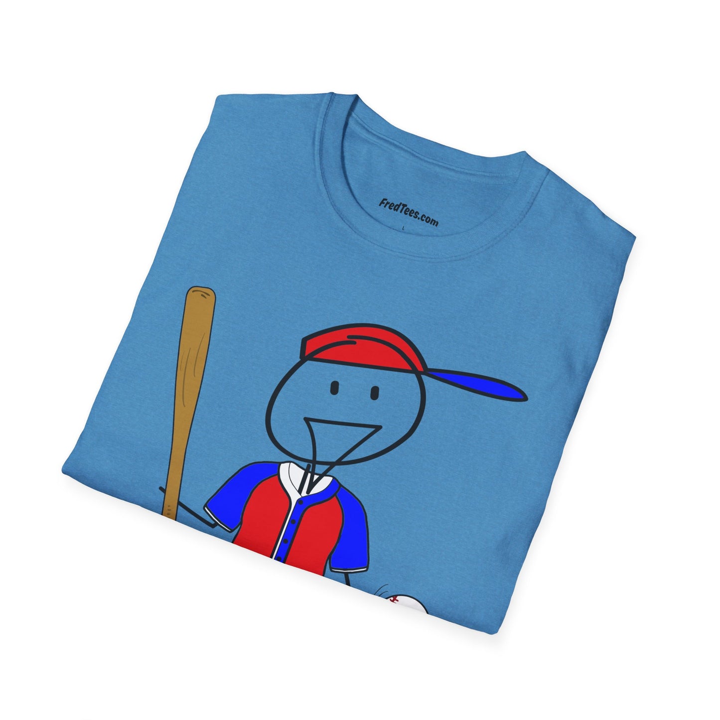 FRED is ready to PLAY BALL! His forever motto - HAVE FUN, PLAY HARD, DON’T QUIT! Red, White & Blue