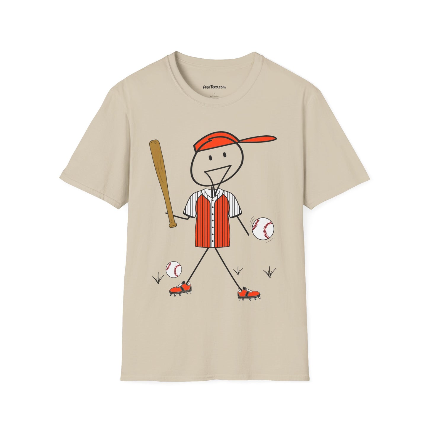 FRED is ready to PLAY BALL! His forever motto - HAVE FUN, PLAY HARD, DON’T QUIT! Orange & Black Pinstripe