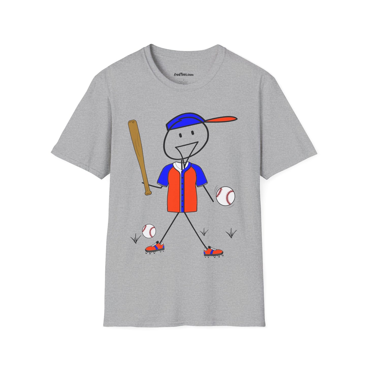 FRED is ready to PLAY BALL! His forever motto - HAVE FUN, PLAY HARD, DON’T QUIT! Orange & Royal