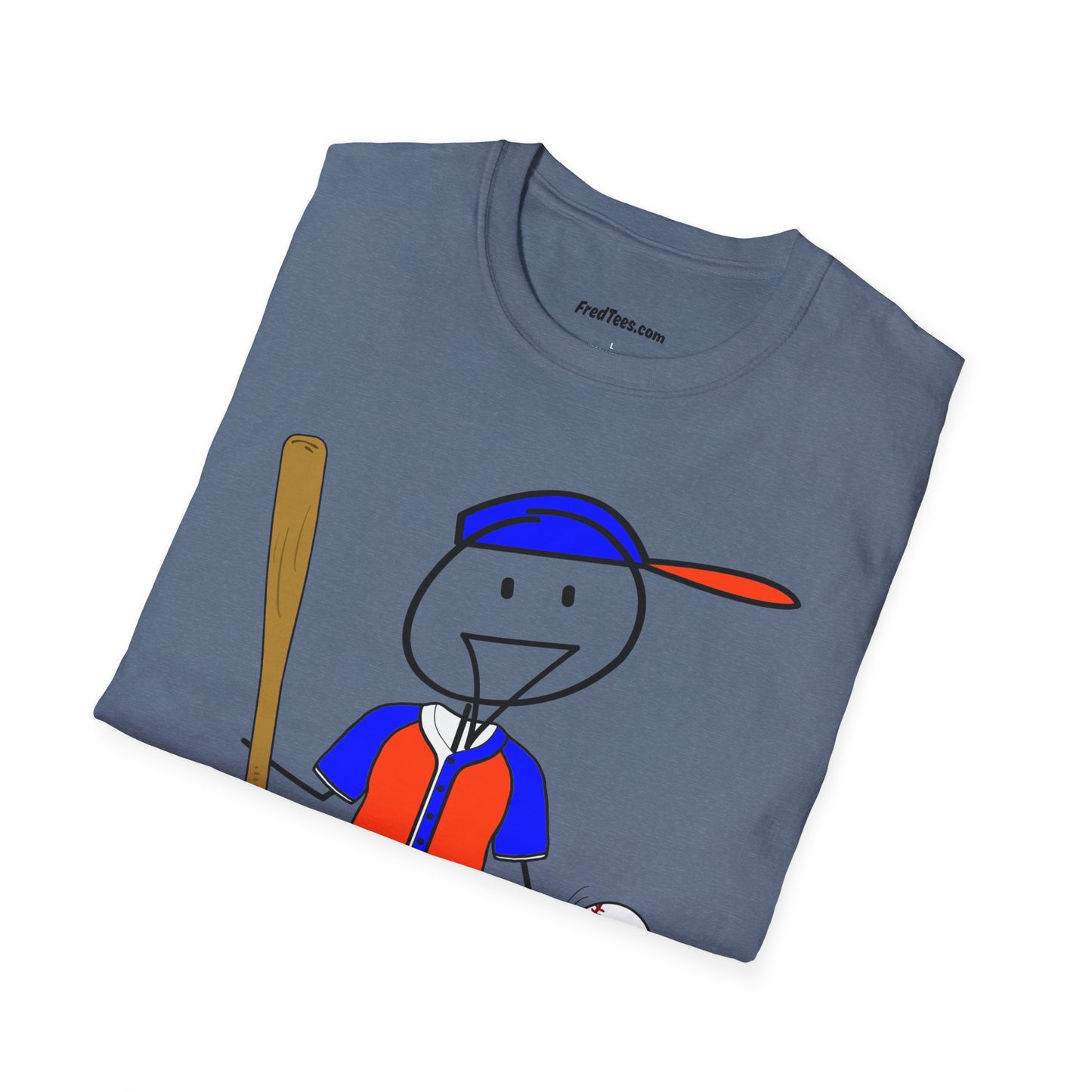 FRED is ready to PLAY BALL! His forever motto - HAVE FUN, PLAY HARD, DON’T QUIT! Orange & Royal