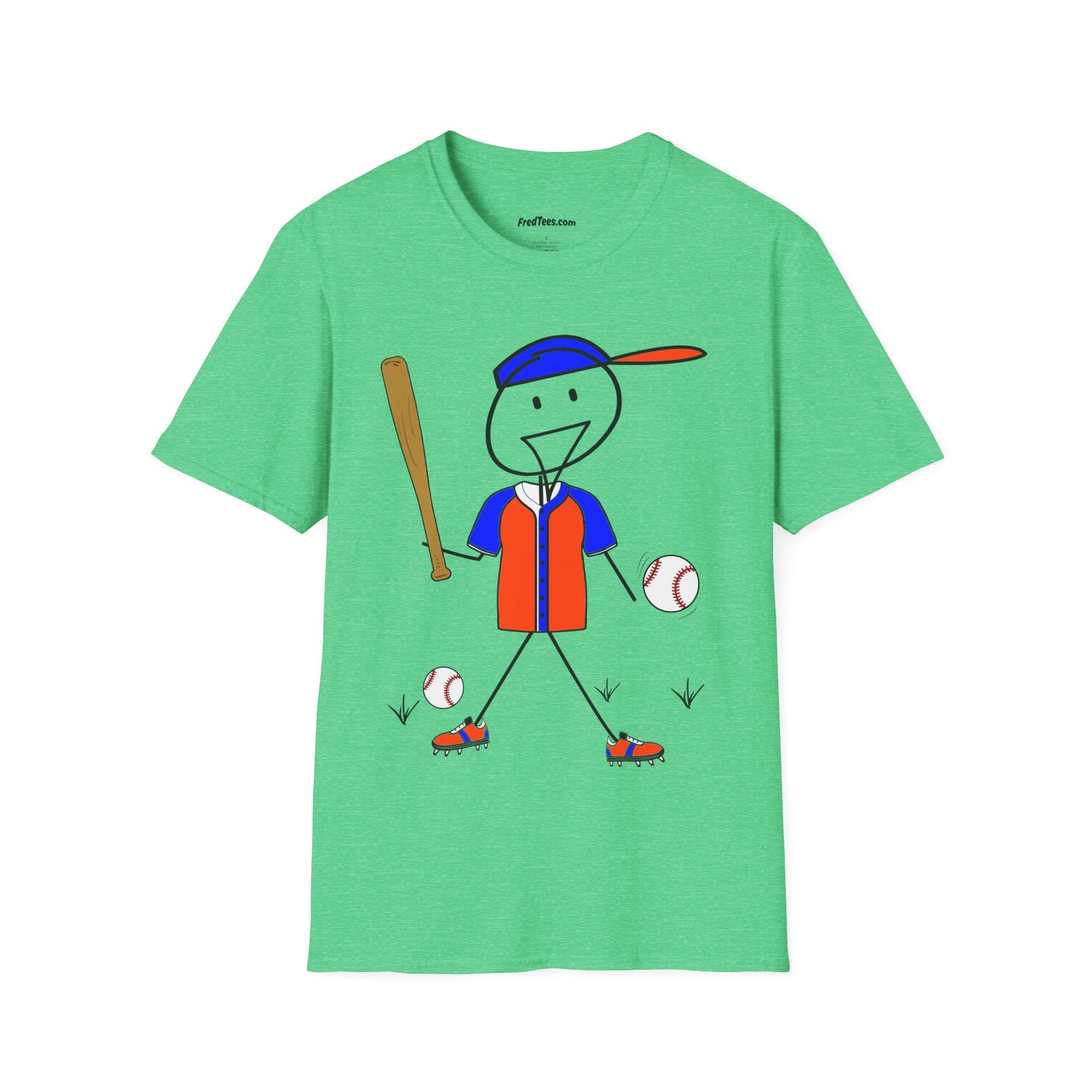 FRED is ready to PLAY BALL! His forever motto - HAVE FUN, PLAY HARD, DON’T QUIT! Orange & Royal