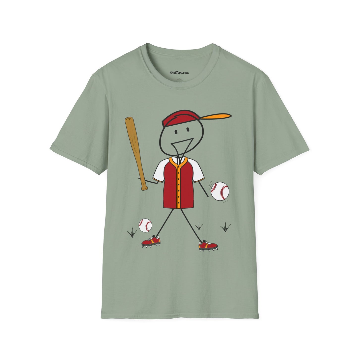 FRED is ready to PLAY BALL! His forever motto - HAVE FUN, PLAY HARD, DON’T QUIT! Red and gold