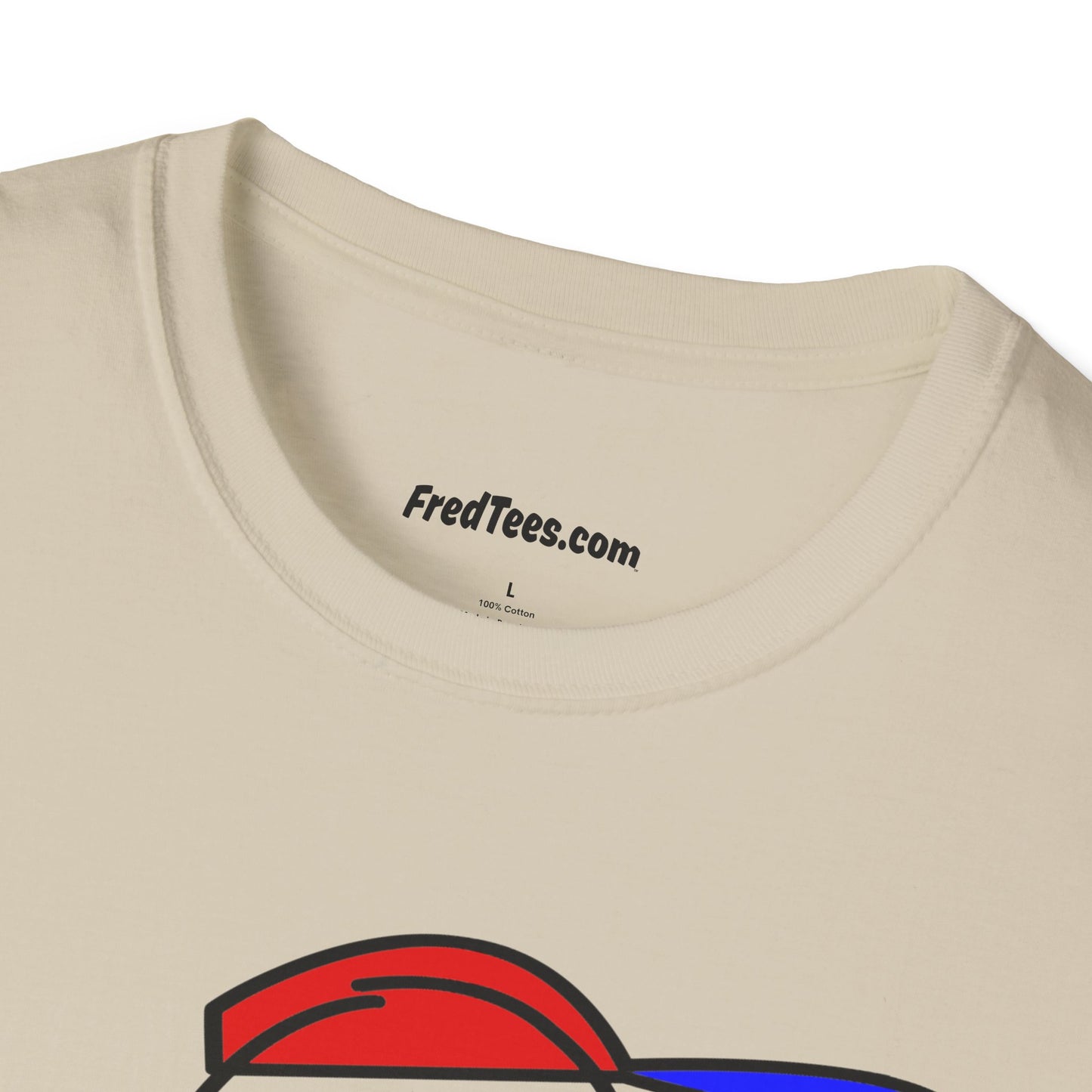 FRED is ready to PLAY BALL! His forever motto - HAVE FUN, PLAY HARD, DON’T QUIT! Red, White & Blue Pinstripe