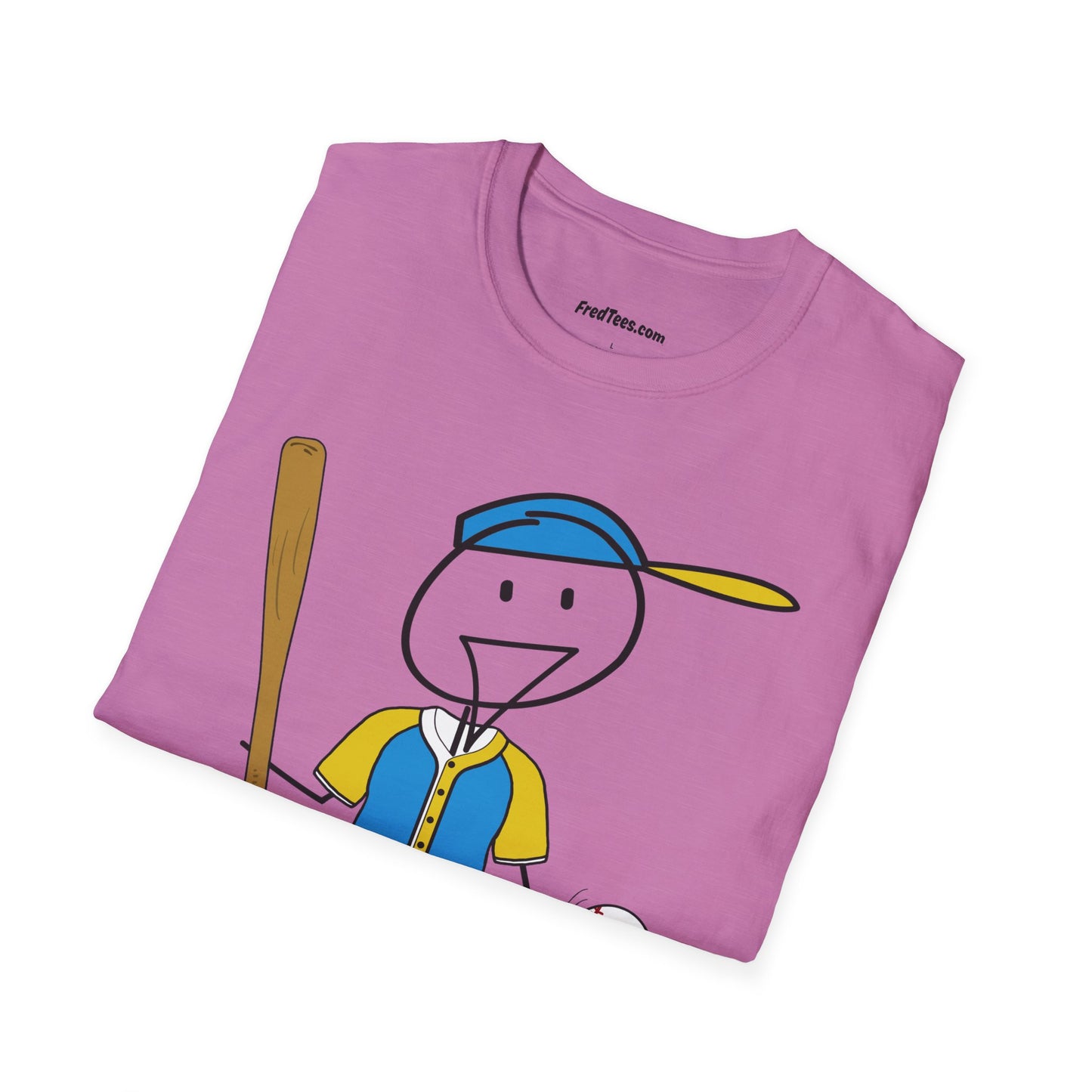 FRED is ready to PLAY BALL! His forever motto - HAVE FUN, PLAY HARD, DON’T QUIT! Aqua & Yellow