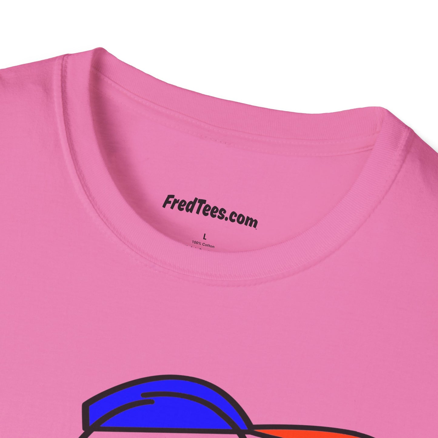 FRED is ready to PLAY BALL! His forever motto - HAVE FUN, PLAY HARD, DON’T QUIT! Orange & Royal Pinstripe