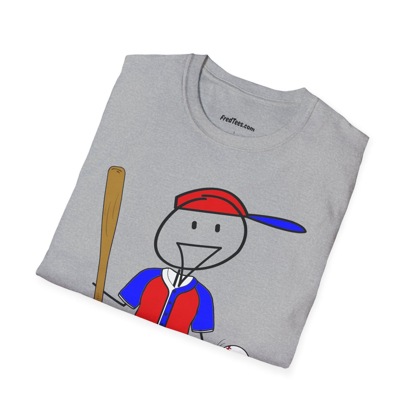 FRED is ready to PLAY BALL! His forever motto - HAVE FUN, PLAY HARD, DON’T QUIT! Red, White & Blue