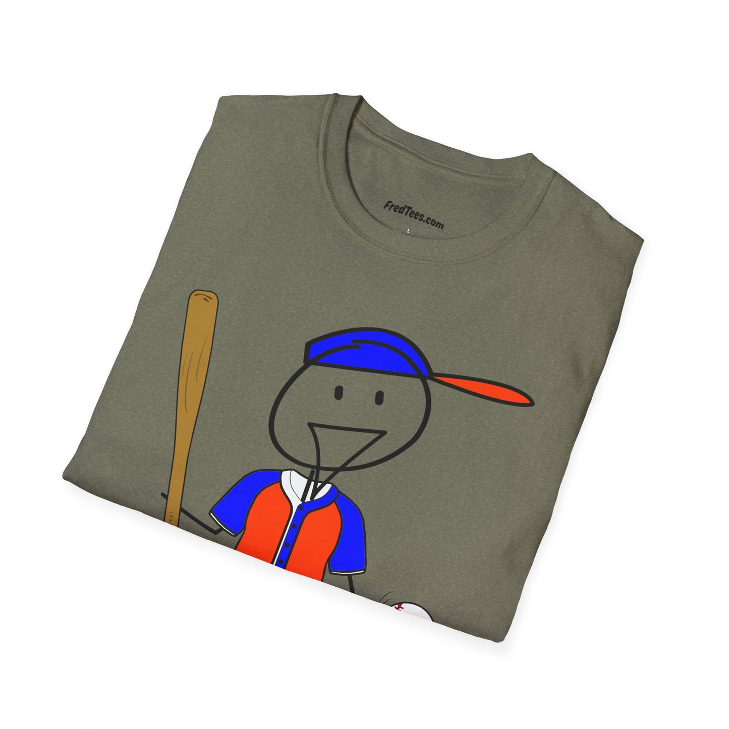 FRED is ready to PLAY BALL! His forever motto - HAVE FUN, PLAY HARD, DON’T QUIT! Orange & Royal
