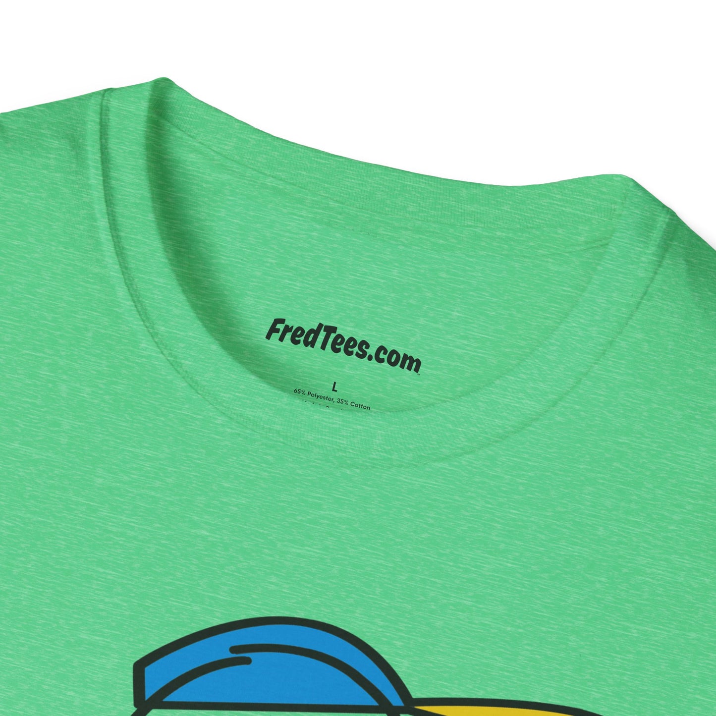 FRED is ready to PLAY BALL! His forever motto - HAVE FUN, PLAY HARD, DON’T QUIT! Aqua & Yellow Pinstripe