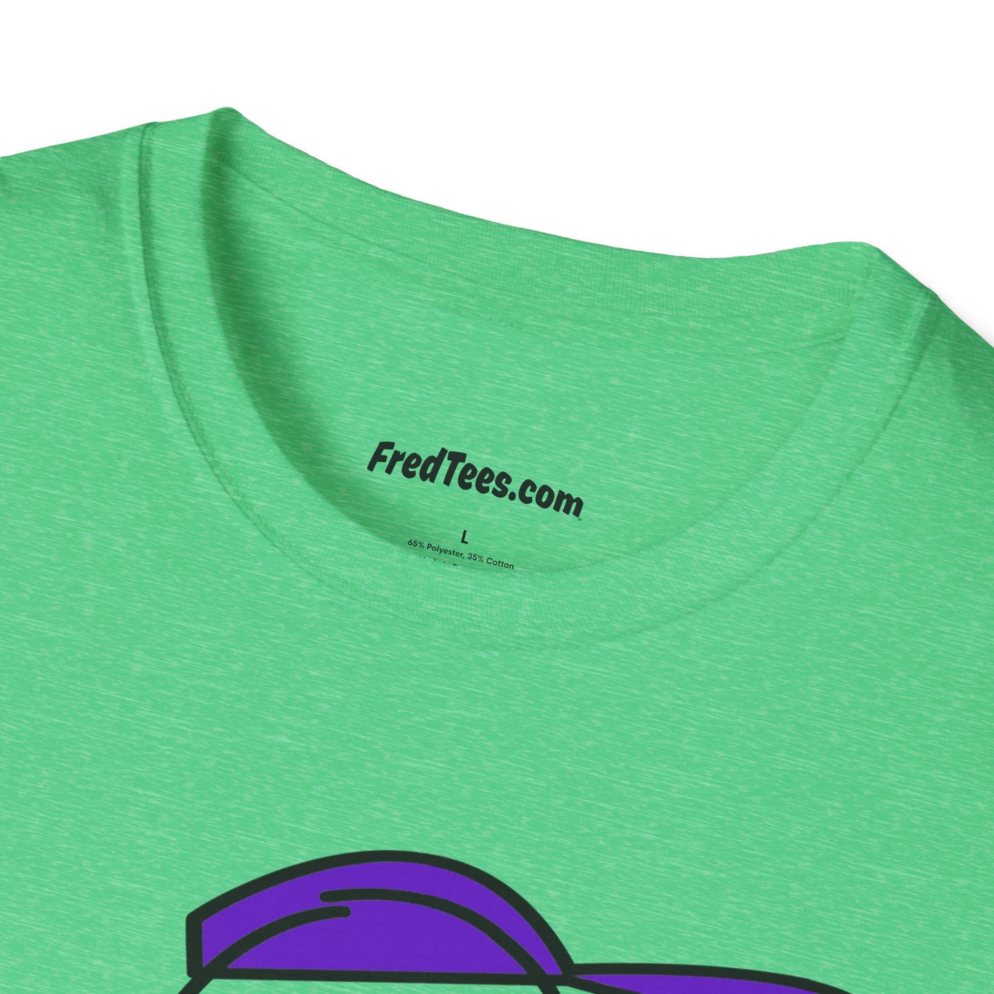FRED is ready to PLAY BALL! His forever motto - HAVE FUN, PLAY HARD, DON’T QUIT! Purple Pinstripe