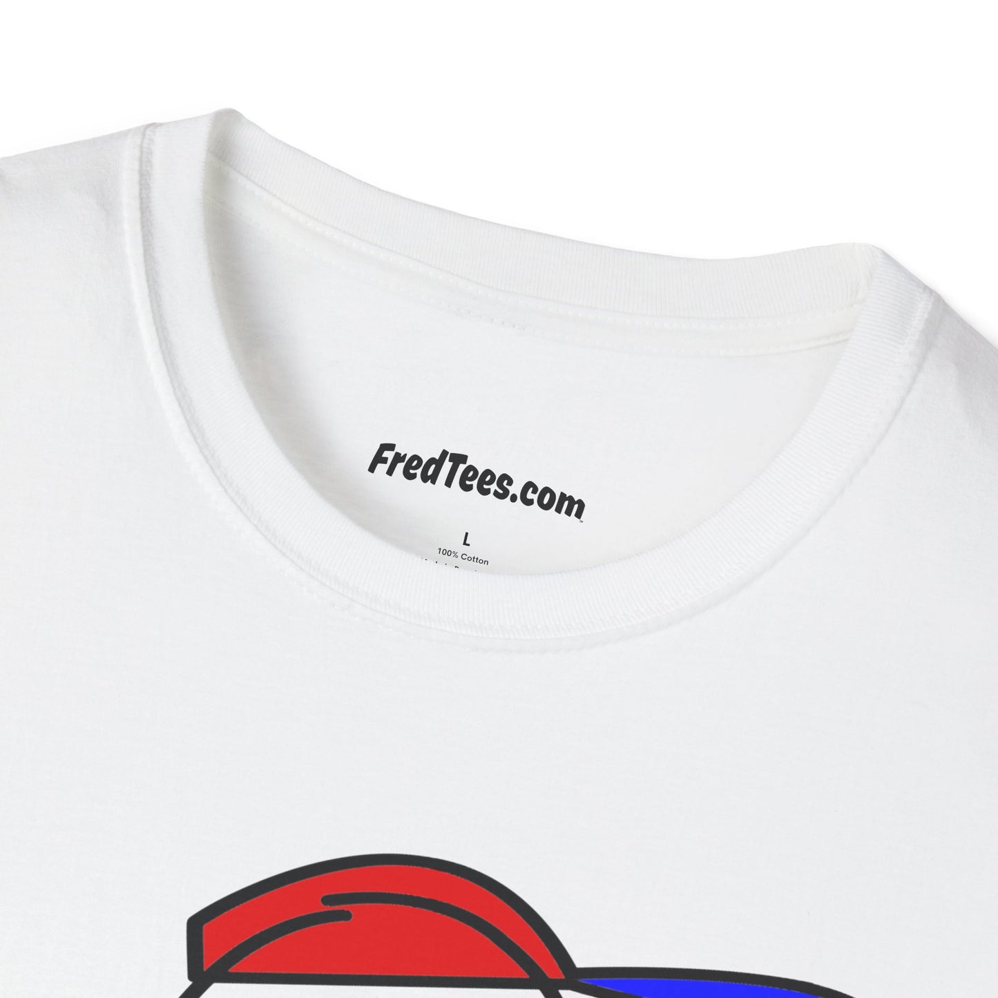 FRED is ready to PLAY BALL! His forever motto - HAVE FUN, PLAY HARD, DON’T QUIT! Red, White & Blue Pinstripe