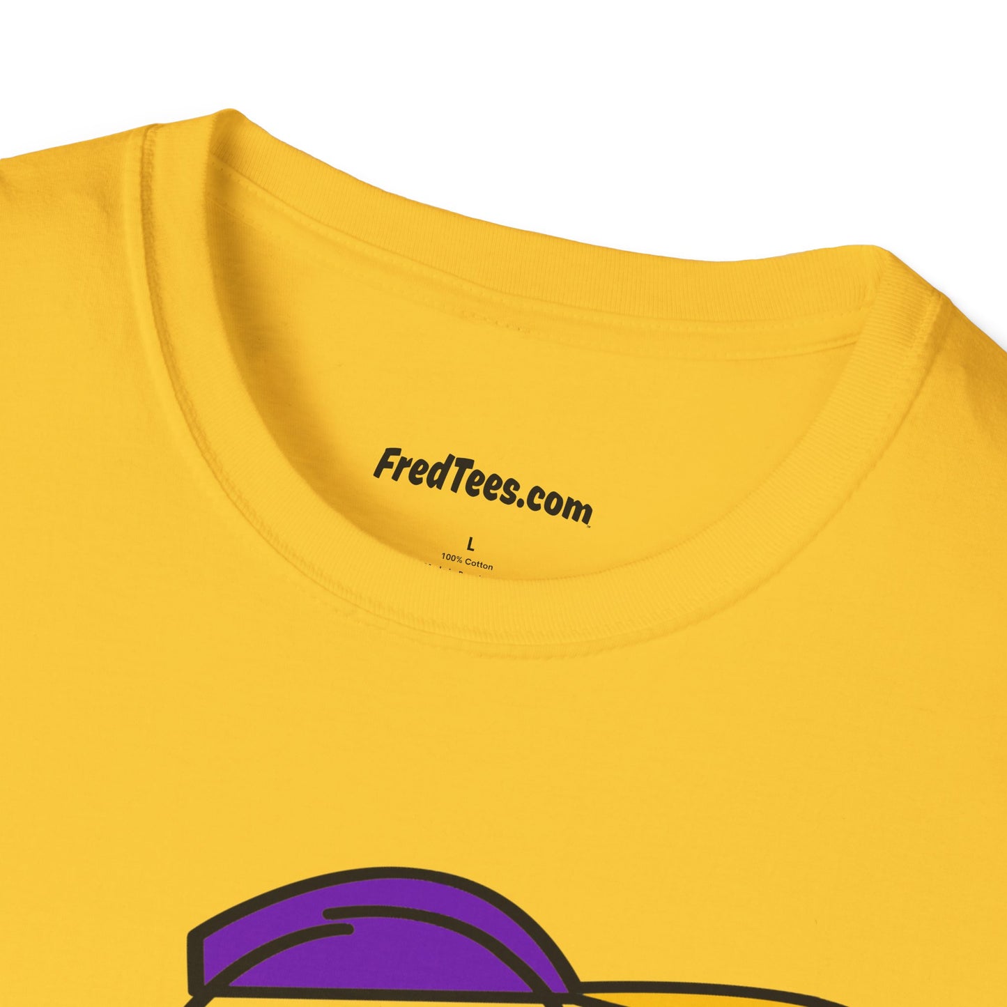 FRED is ready to PLAY BALL! His forever motto - HAVE FUN, PLAY HARD, DON’T QUIT! Purple & Yellow