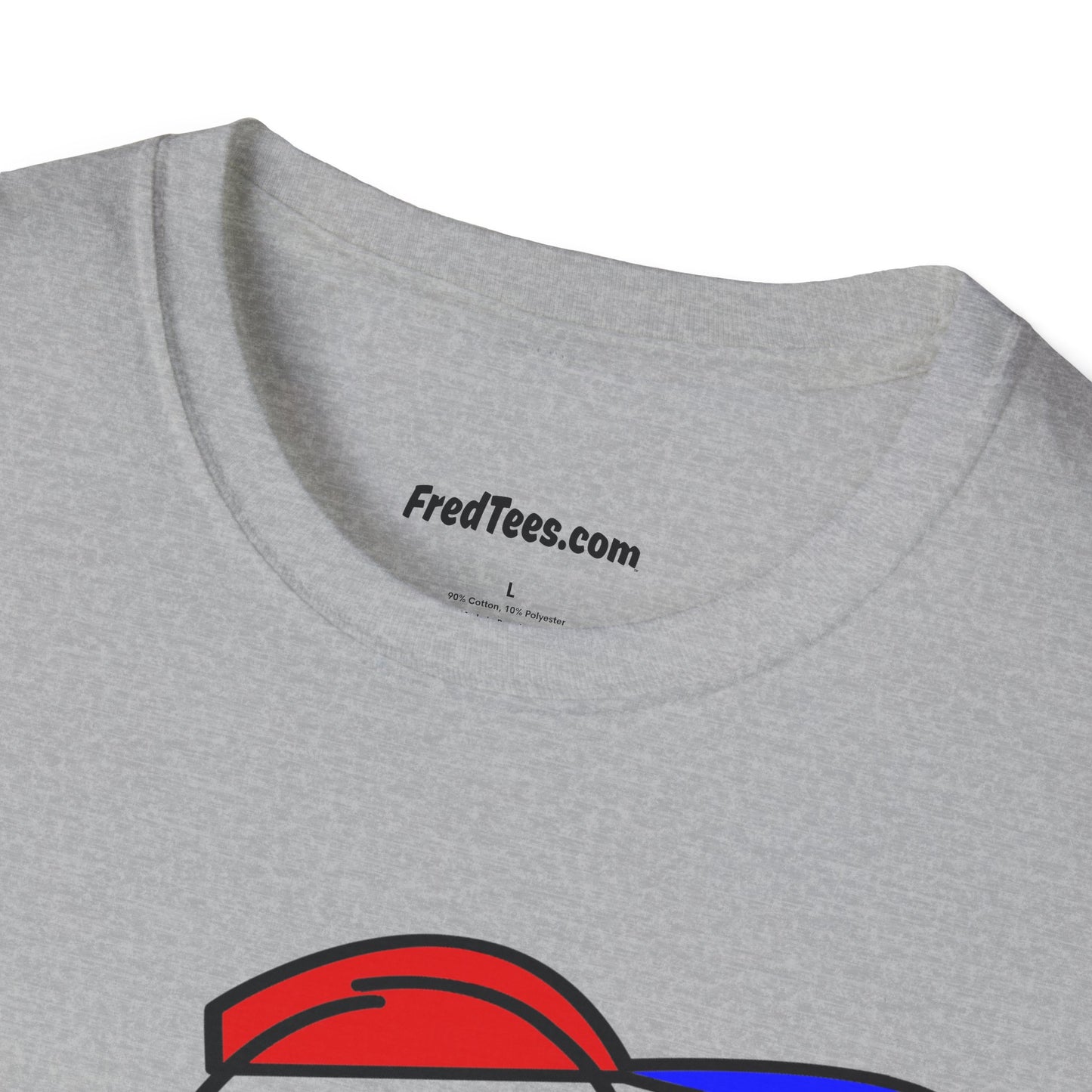 FRED is ready to PLAY BALL! His forever motto - HAVE FUN, PLAY HARD, DON’T QUIT! Red, White & Blue Pinstripe