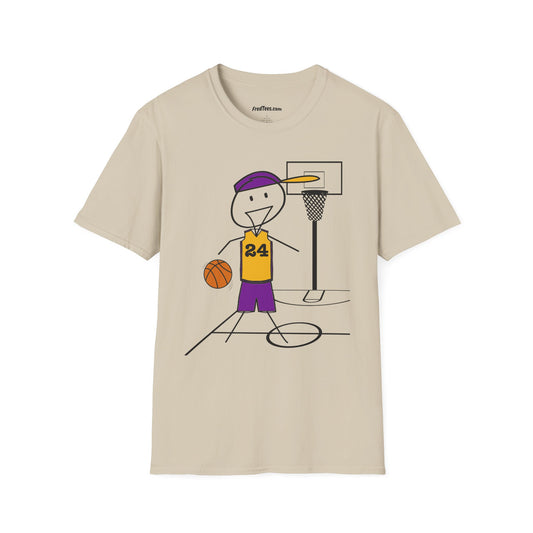 FRED is ready for the court! His forever motto - HAVE FUN, PLAY HARD, DON’T QUIT! Another Purple & Yellow