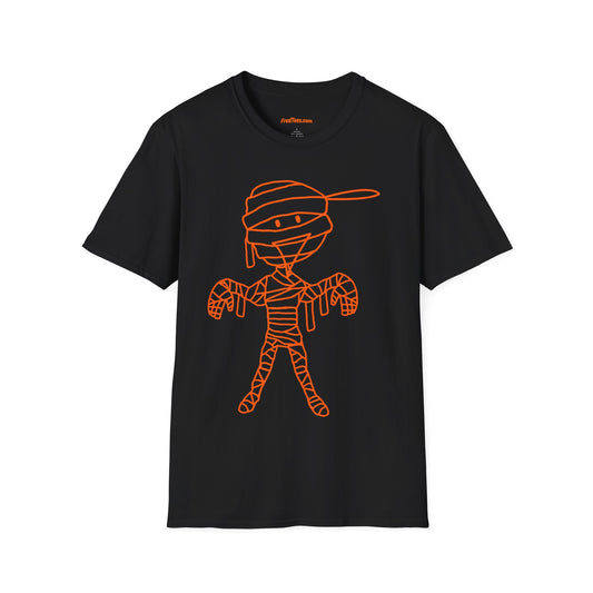 FRED says CALL YOUR MUMMY! Happy Halloween! BLACK AND ORANGE EDITION!