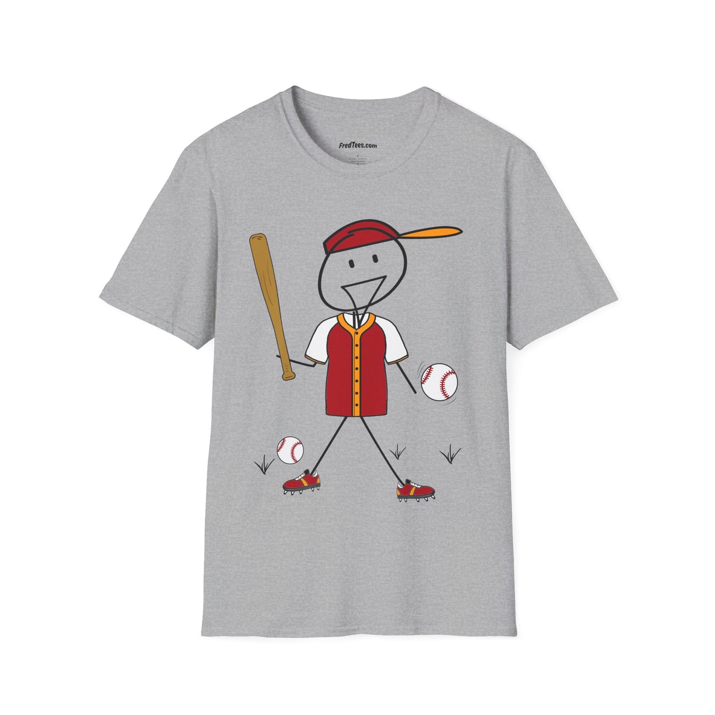 FRED is ready to PLAY BALL! His forever motto - HAVE FUN, PLAY HARD, DON’T QUIT! Red and gold