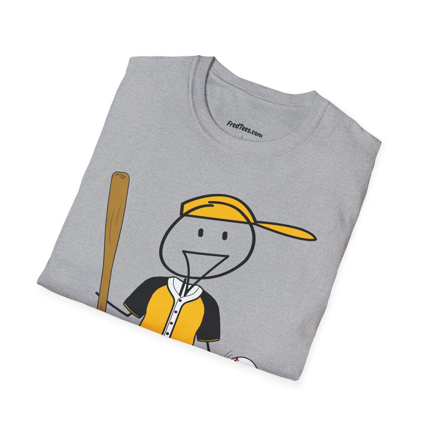 FRED is ready to PLAY BALL! His forever motto - HAVE FUN, PLAY HARD, DON’T QUIT! Yellow & Black