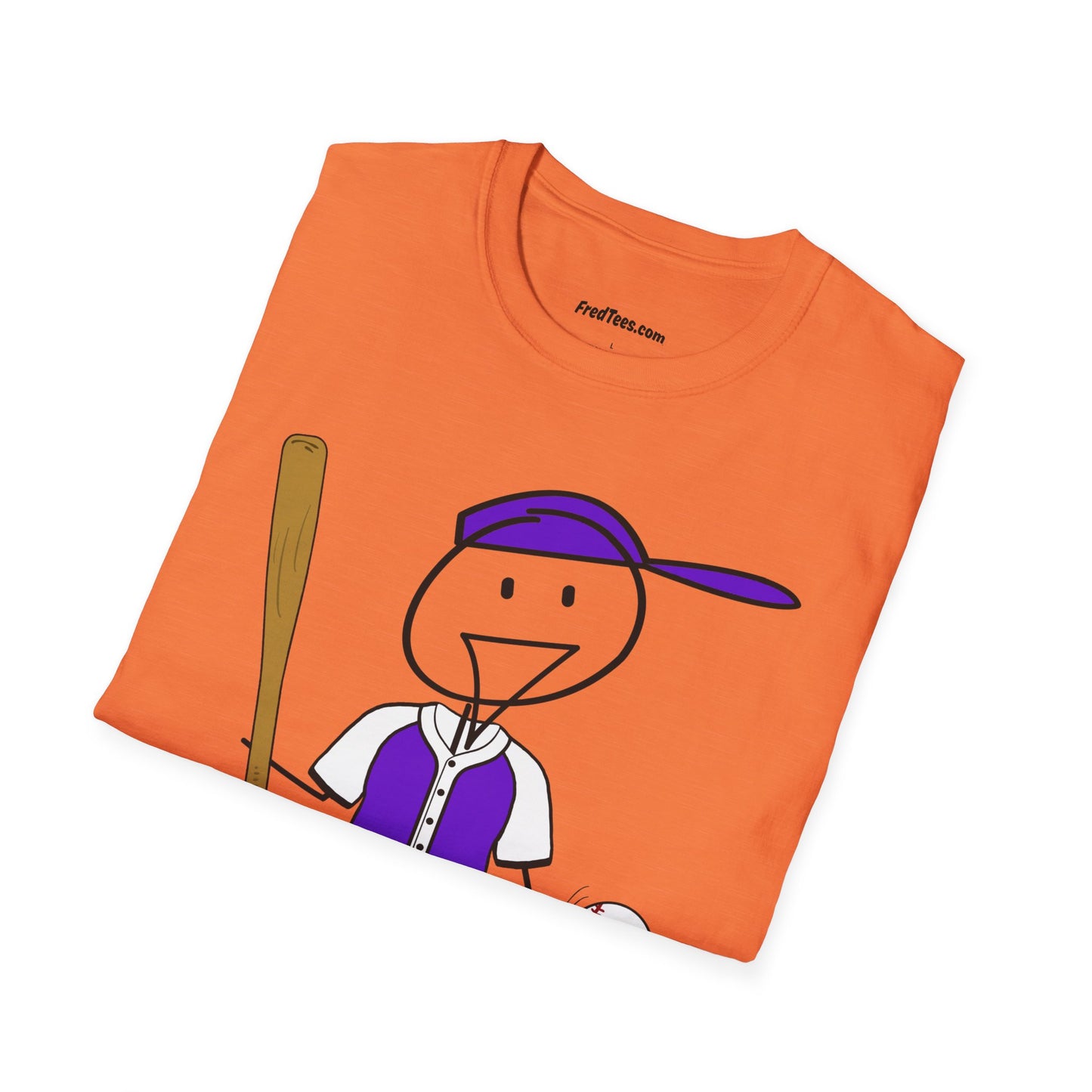 FRED is ready to PLAY BALL! His forever motto - HAVE FUN, PLAY HARD, DON’T QUIT! Purple