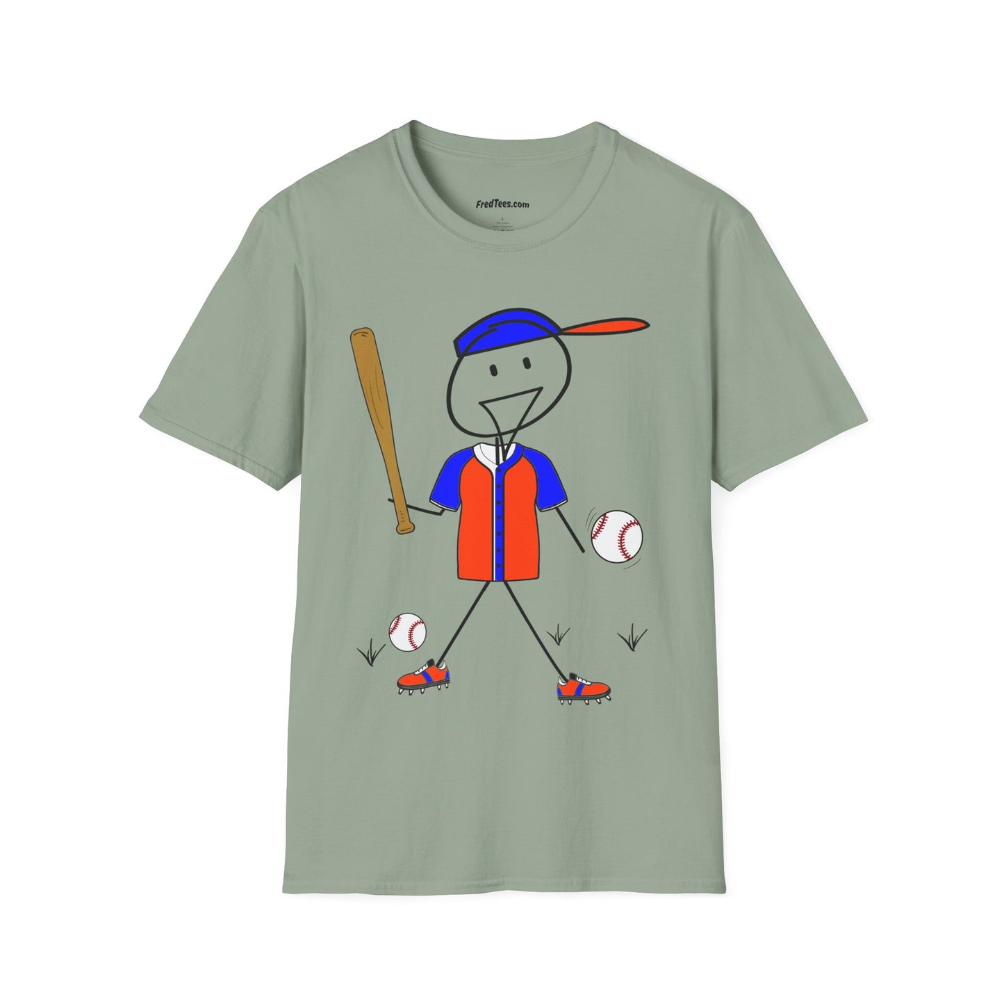 FRED is ready to PLAY BALL! His forever motto - HAVE FUN, PLAY HARD, DON’T QUIT! Orange & Royal