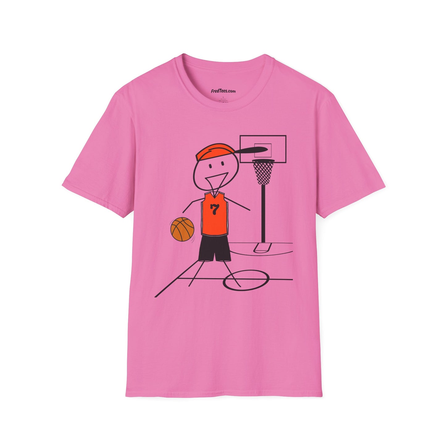 FRED is ready for the court! His forever motto - HAVE FUN, PLAY HARD, DON’T QUIT! Orange & Black