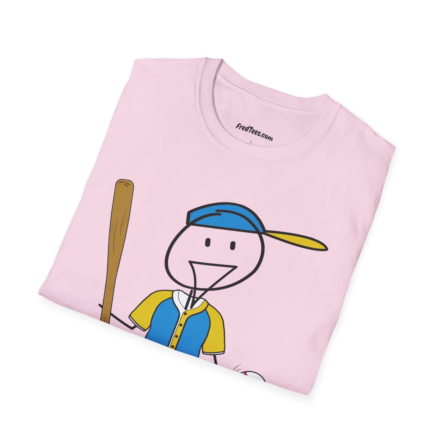 FRED is ready to PLAY BALL! His forever motto - HAVE FUN, PLAY HARD, DON’T QUIT! Aqua & Yellow