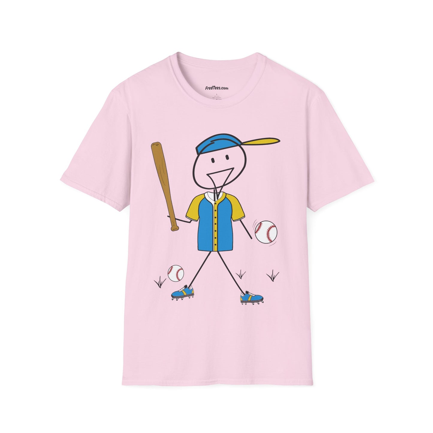 FRED is ready to PLAY BALL! His forever motto - HAVE FUN, PLAY HARD, DON’T QUIT! Aqua & Yellow