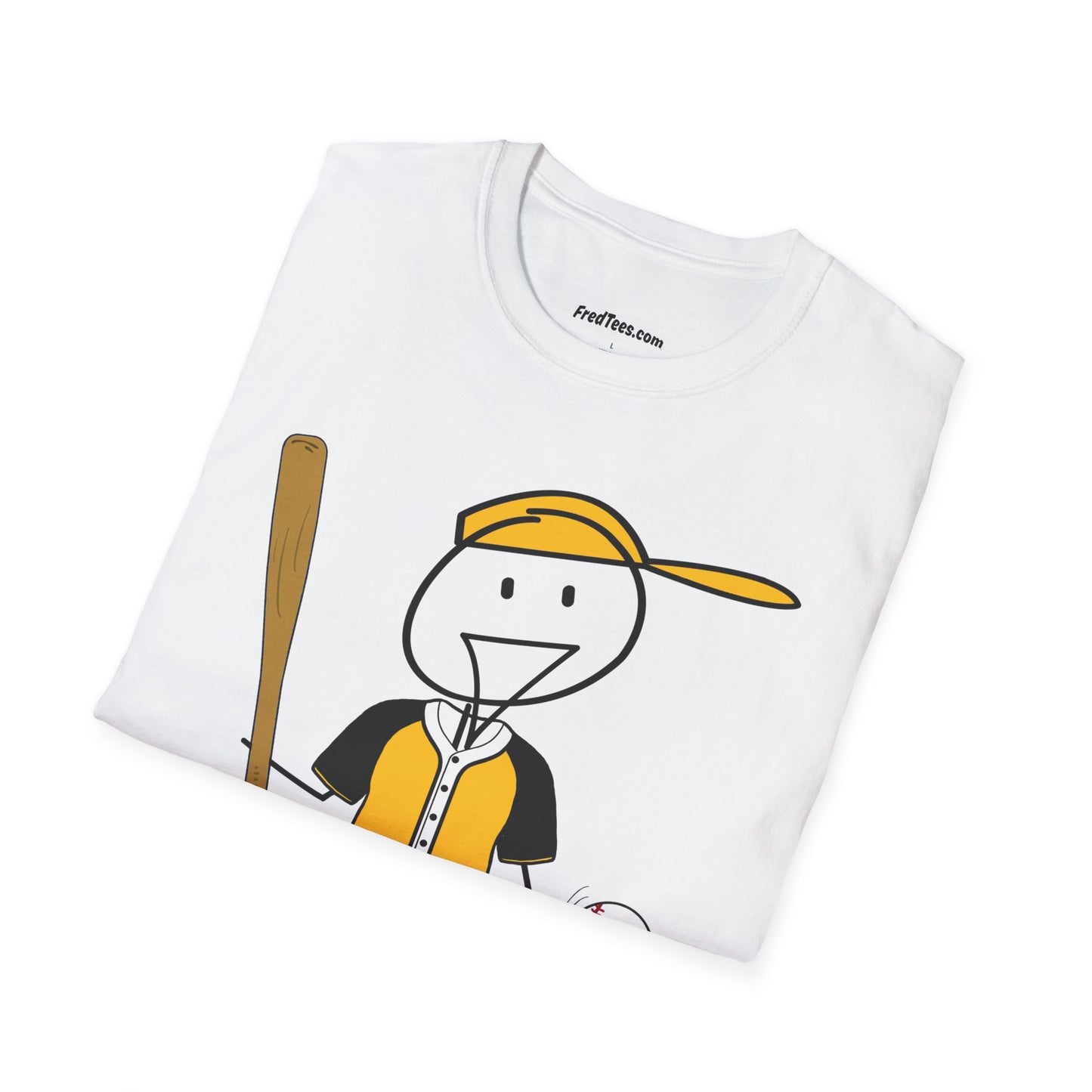 FRED is ready to PLAY BALL! His forever motto - HAVE FUN, PLAY HARD, DON’T QUIT! Yellow & Black