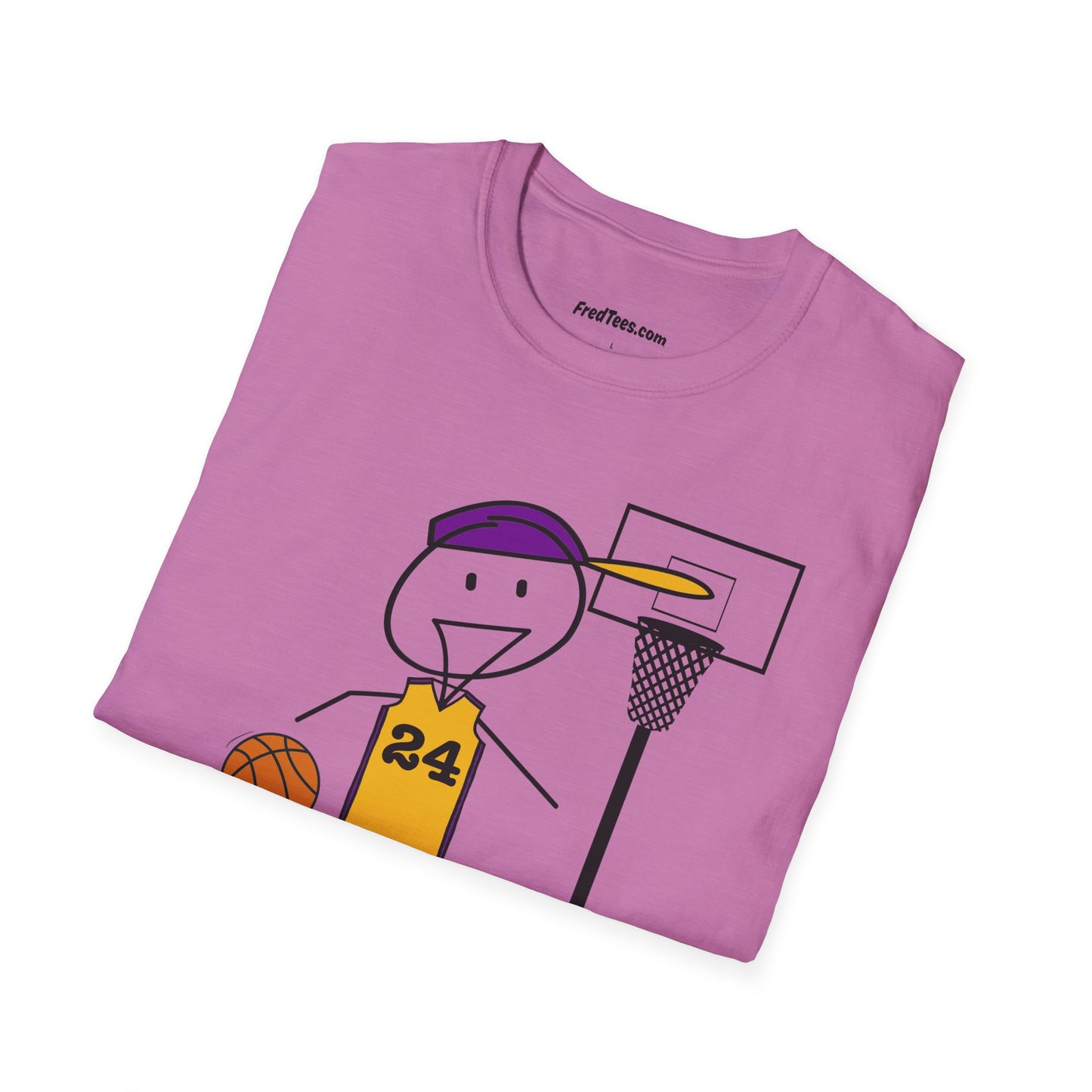 FRED is ready for the court! His forever motto - HAVE FUN, PLAY HARD, DON’T QUIT! Another Purple & Yellow