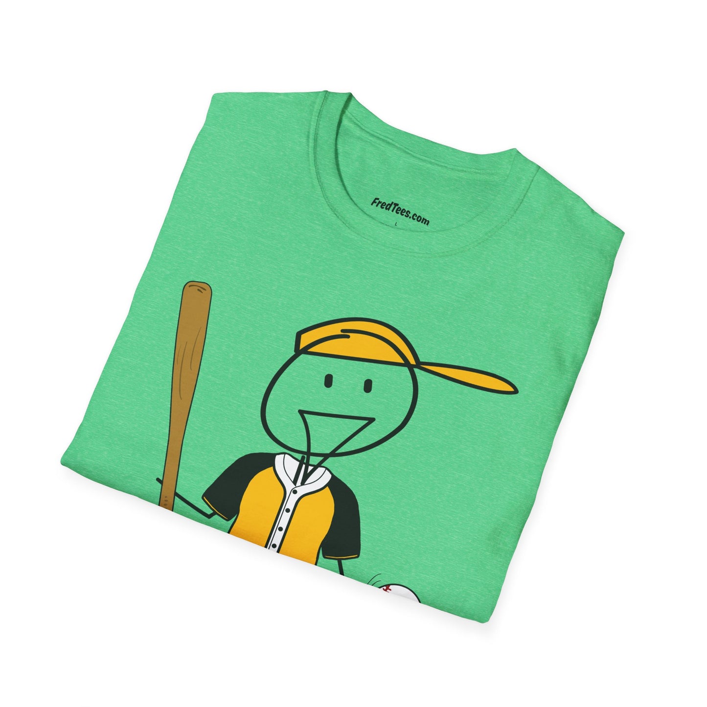 FRED is ready to PLAY BALL! His forever motto - HAVE FUN, PLAY HARD, DON’T QUIT! Yellow & Black