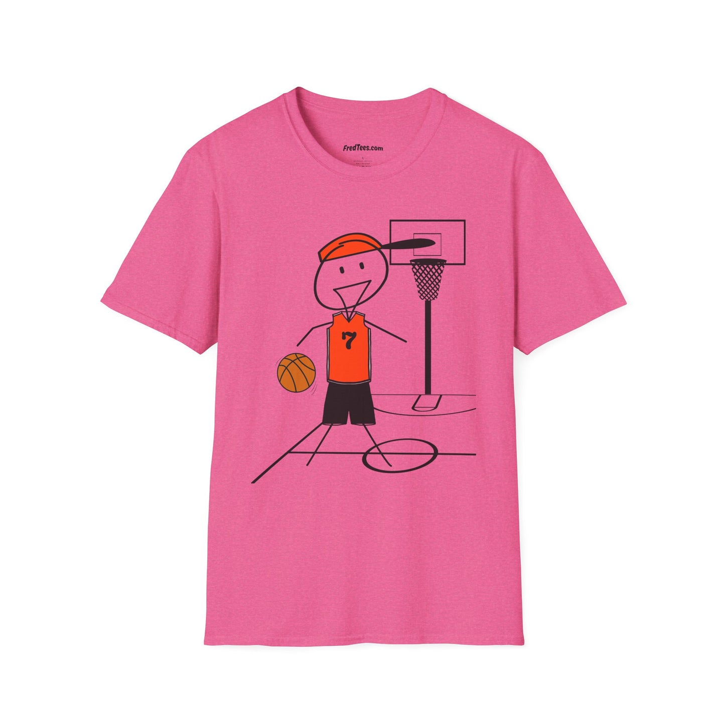 FRED is ready for the court! His forever motto - HAVE FUN, PLAY HARD, DON’T QUIT! Orange & Black