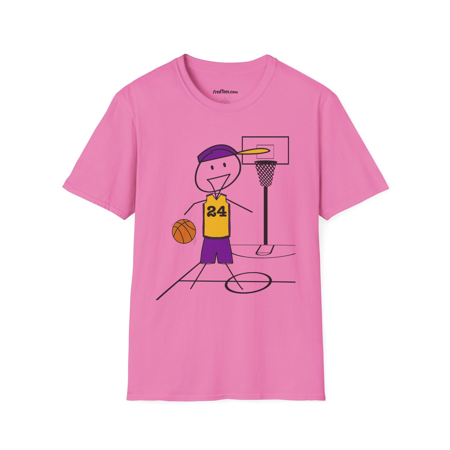 FRED is ready for the court! His forever motto - HAVE FUN, PLAY HARD, DON’T QUIT! Another Purple & Yellow