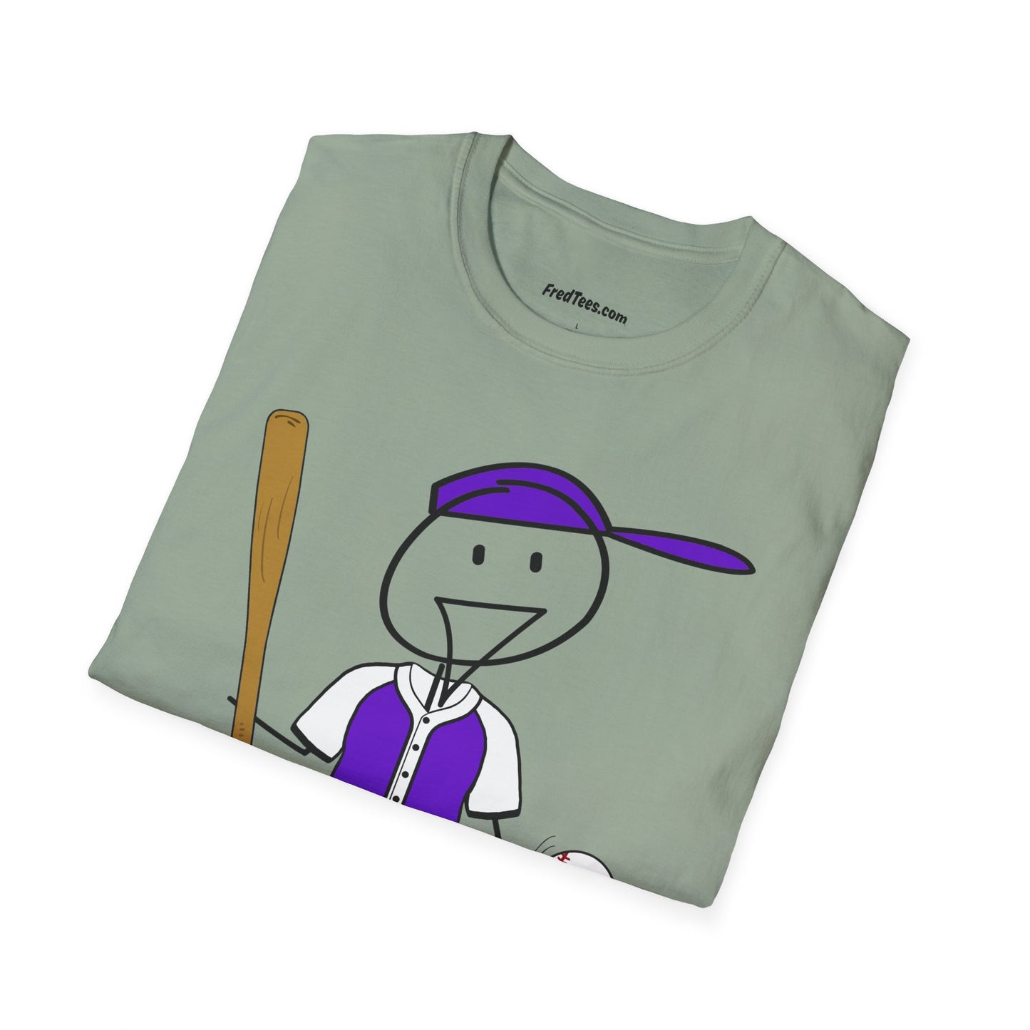 FRED is ready to PLAY BALL! His forever motto - HAVE FUN, PLAY HARD, DON’T QUIT! Purple