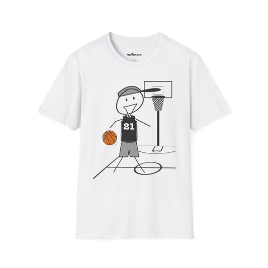 FRED is ready for the court! His forever motto - HAVE FUN, PLAY HARD, DON’T QUIT! Silver & Black