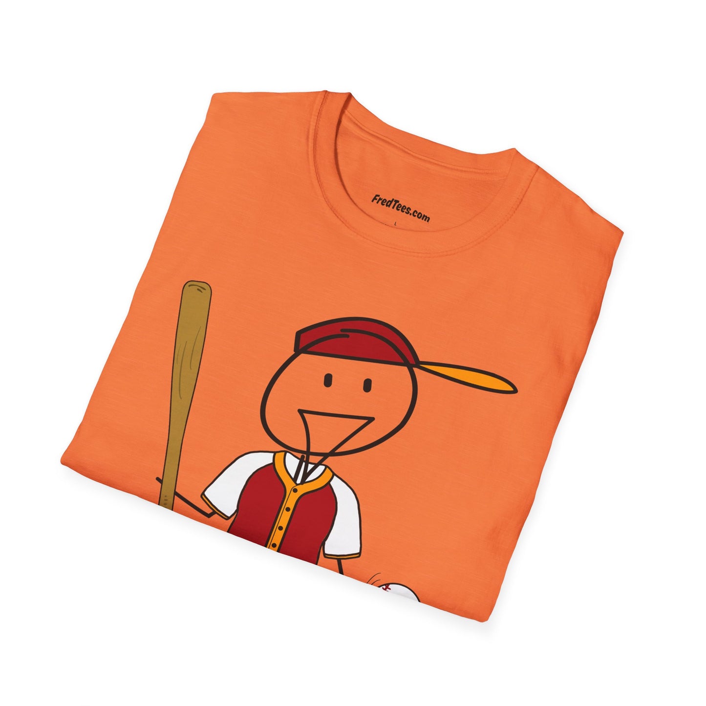 FRED is ready to PLAY BALL! His forever motto - HAVE FUN, PLAY HARD, DON’T QUIT! Red and gold