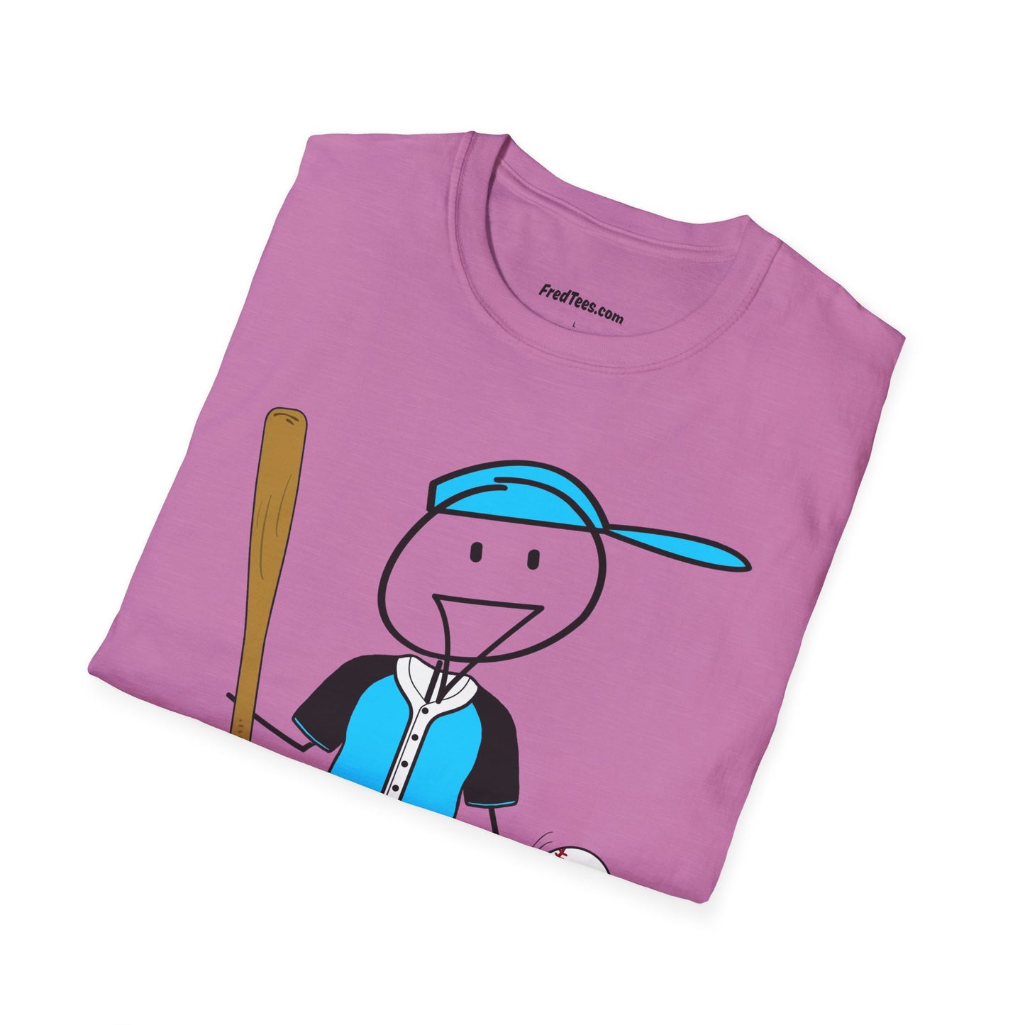 FRED is ready to PLAY BALL! His forever motto - HAVE FUN, PLAY HARD, DON’T QUIT! Sky Blue & Black