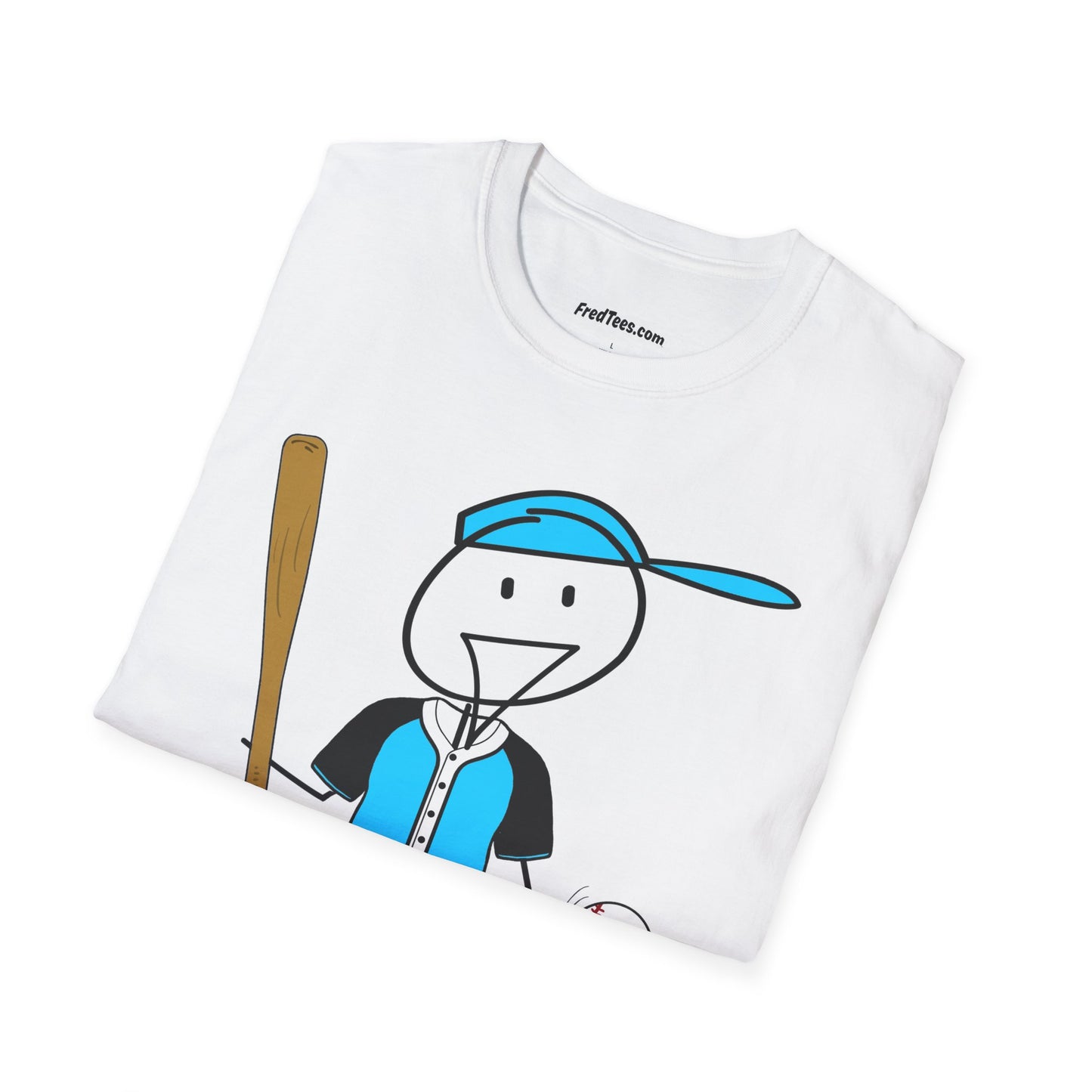 FRED is ready to PLAY BALL! His forever motto - HAVE FUN, PLAY HARD, DON’T QUIT! Sky Blue & Black