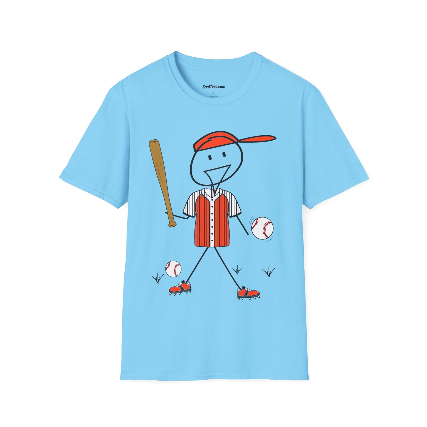 FRED is ready to PLAY BALL! His forever motto - HAVE FUN, PLAY HARD, DON’T QUIT! Orange & Black Pinstripe