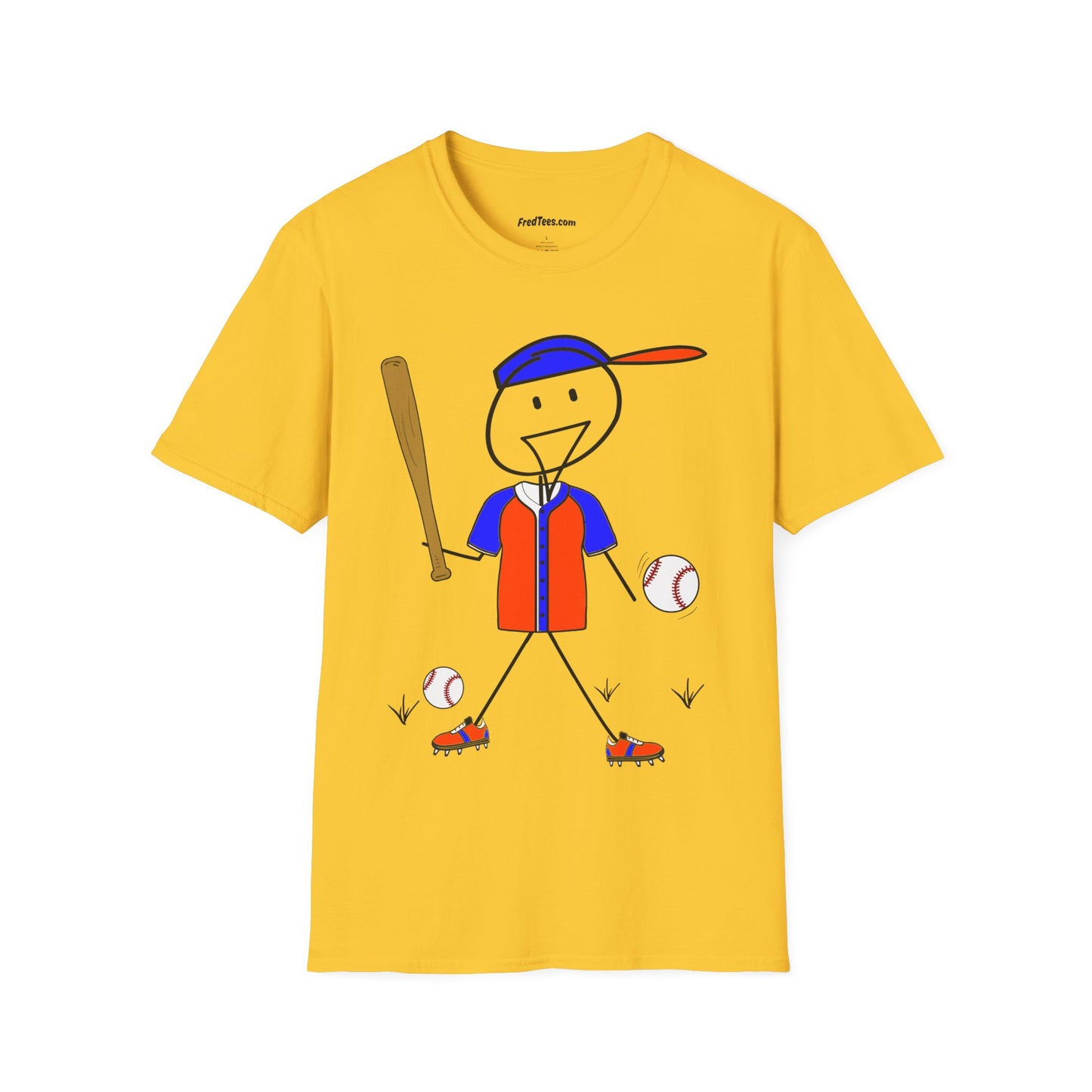 FRED is ready to PLAY BALL! His forever motto - HAVE FUN, PLAY HARD, DON’T QUIT! Orange & Royal
