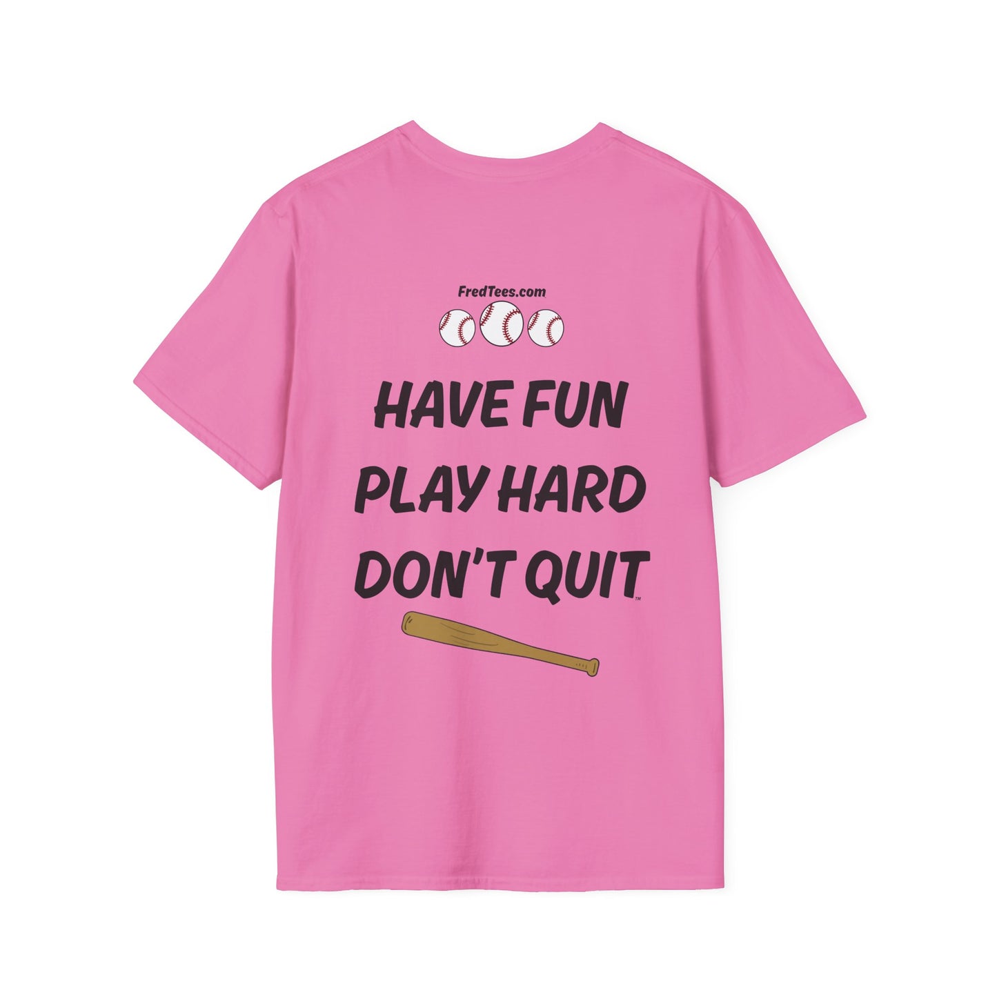FRED is ready to PLAY BALL! His forever motto - HAVE FUN, PLAY HARD, DON’T QUIT! Orange & Royal