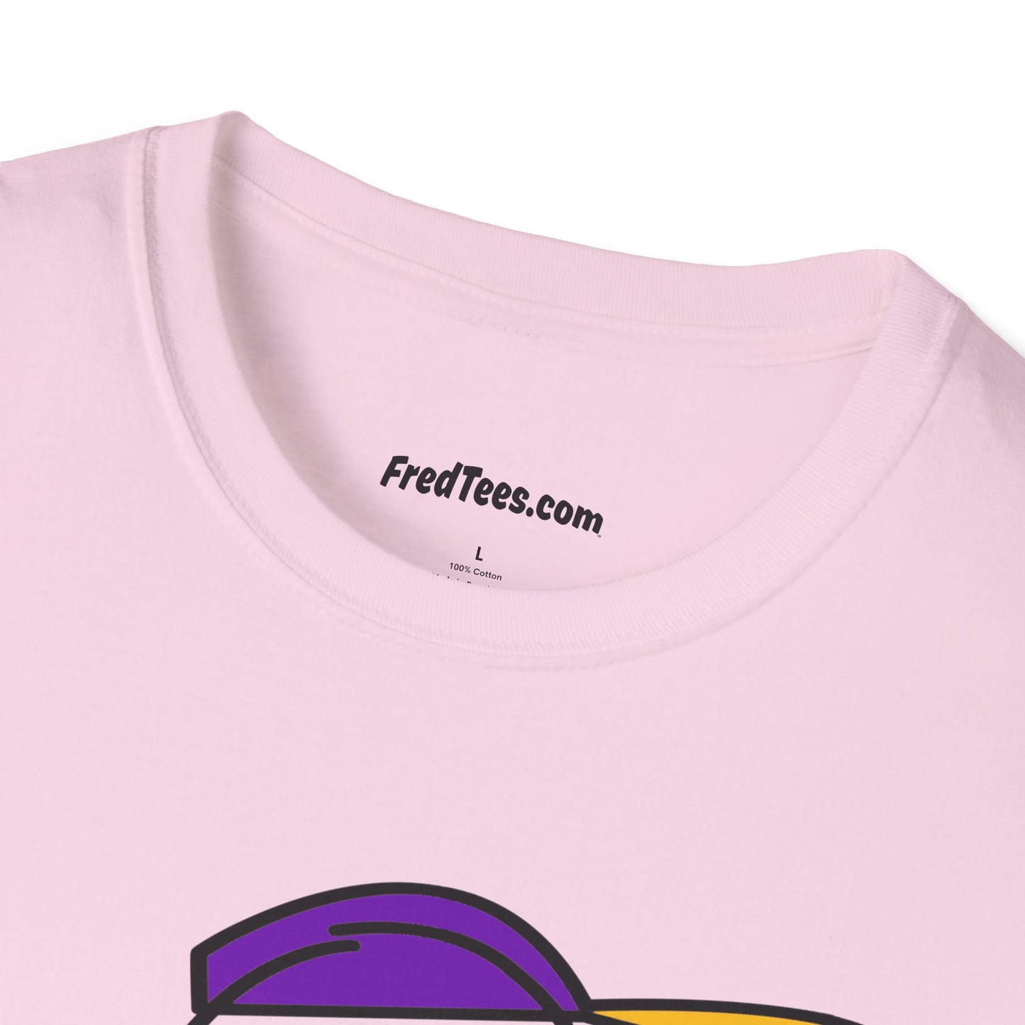 FRED is ready to PLAY BALL! His forever motto - HAVE FUN, PLAY HARD, DON’T QUIT! Purple & Yellow