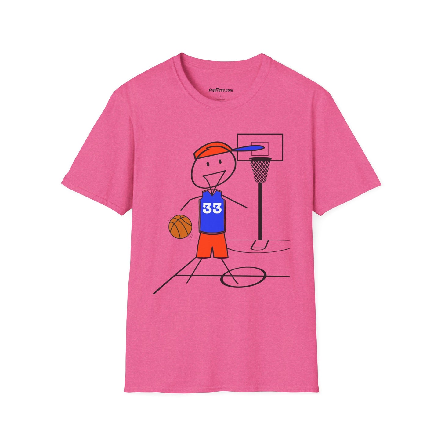 FRED is ready for the court! His forever motto - HAVE FUN, PLAY HARD, DON’T QUIT! Orange & Royal