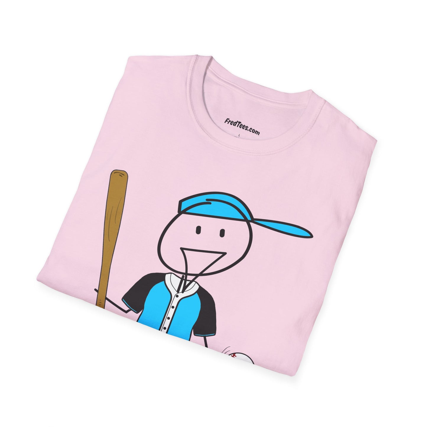 FRED is ready to PLAY BALL! His forever motto - HAVE FUN, PLAY HARD, DON’T QUIT! Sky Blue & Black