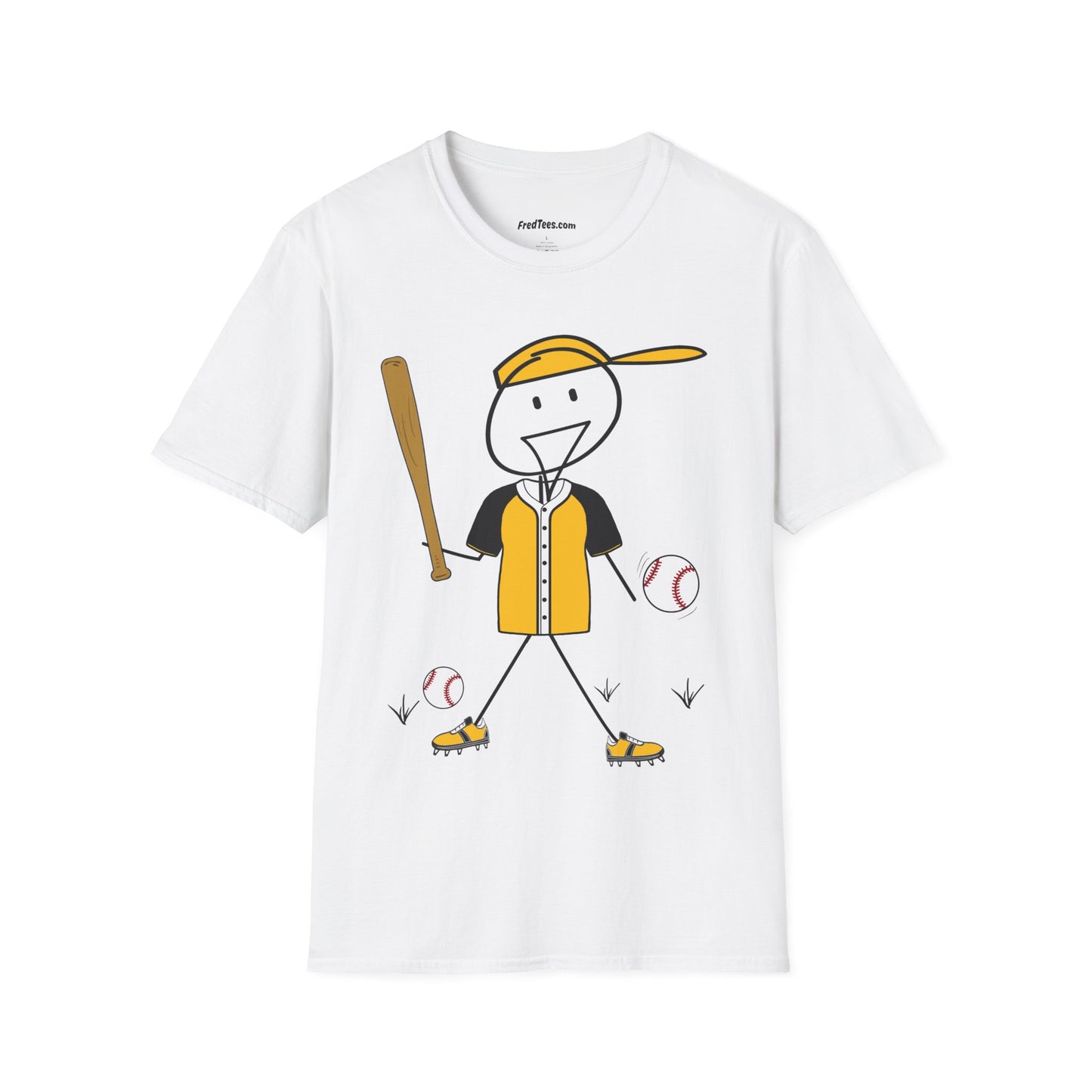 FRED is ready to PLAY BALL! His forever motto - HAVE FUN, PLAY HARD, DON’T QUIT! Yellow & Black