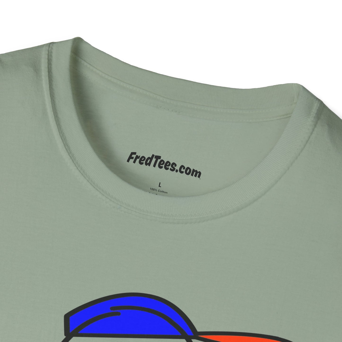 FRED is ready to PLAY BALL! His forever motto - HAVE FUN, PLAY HARD, DON’T QUIT! Orange & Royal Pinstripe