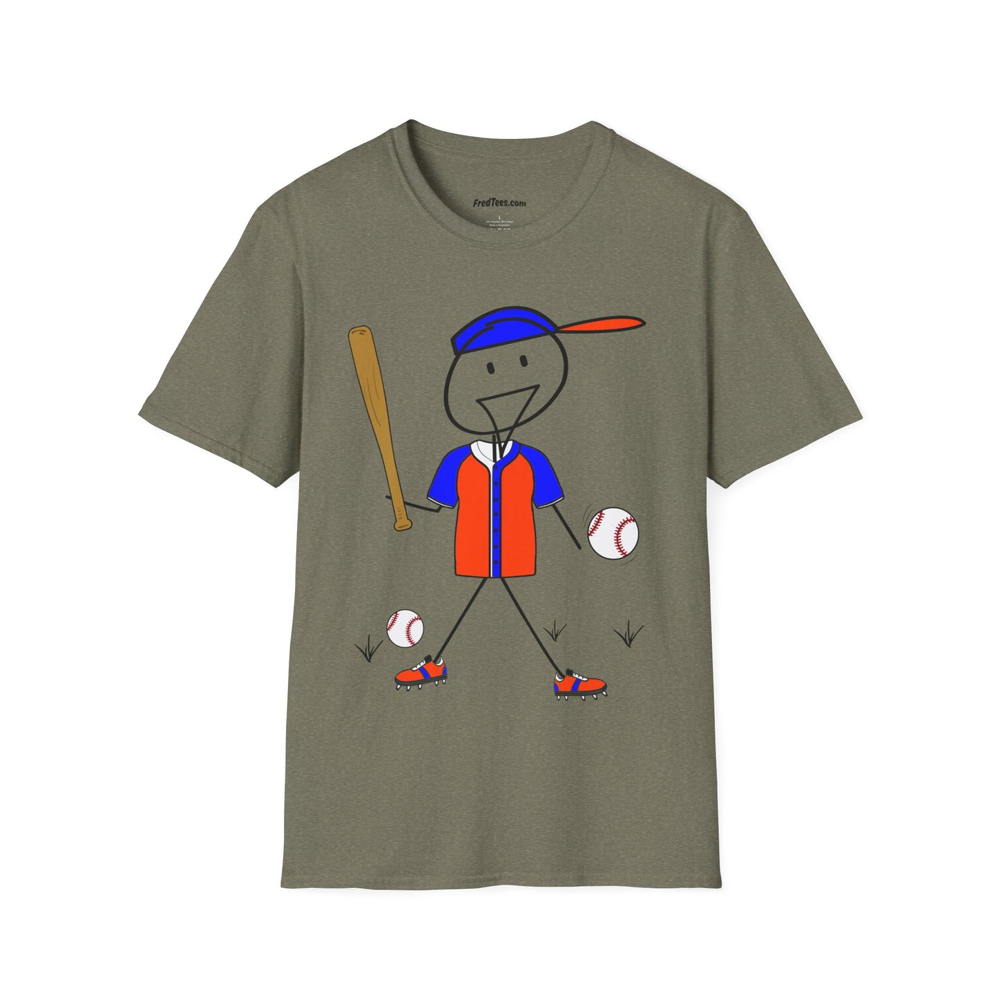 FRED is ready to PLAY BALL! His forever motto - HAVE FUN, PLAY HARD, DON’T QUIT! Orange & Royal