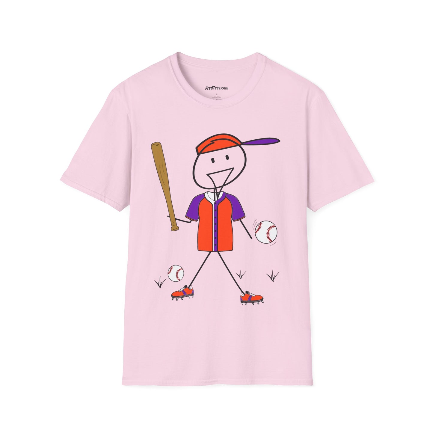 FRED is ready to PLAY BALL! His forever motto - HAVE FUN, PLAY HARD, DON’T QUIT! Orange & Purple