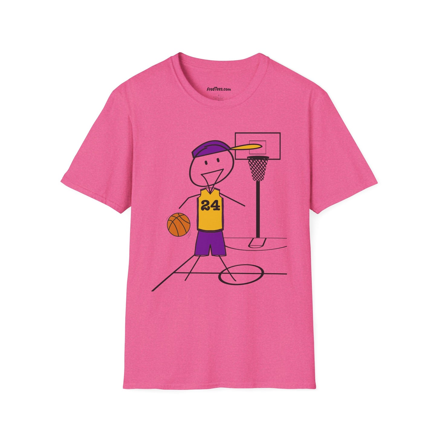 FRED is ready for the court! His forever motto - HAVE FUN, PLAY HARD, DON’T QUIT! Another Purple & Yellow